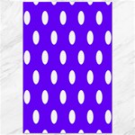 Polka Dots - White on Indigo Violet Canvas 12  x 18 