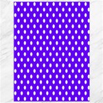 Polka Dots - White on Indigo Violet Canvas 36  x 48 