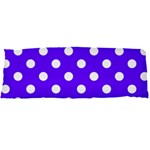 Polka Dots - White on Indigo Violet Body Pillow Case Dakimakura (Two Sides)