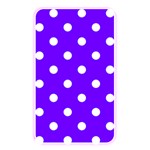 Polka Dots - White on Indigo Violet Memory Card Reader (Rectangular)