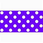 Polka Dots - White on Indigo Violet 4  x 8  Photo Cards