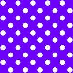 Polka Dots - White on Indigo Violet ScrapBook Page 8  x 8 