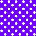 Polka Dots - White on Indigo Violet ScrapBook Page 12  x 12 