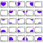 Polka Dots - Indigo Violet on White 9mm Italian Charm (25 pack)