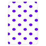 Polka Dots - Indigo Violet on White Removable Flap Cover (S)