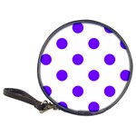 Polka Dots - Indigo Violet on White Classic 20-CD Wallet