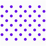 Polka Dots - Indigo Violet on White Collage 8  x 10 