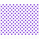 Polka Dots - Indigo Violet on White Collage 11  x 14 