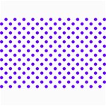Polka Dots - Indigo Violet on White Collage 12  x 18 