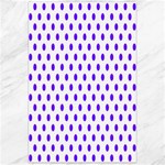 Polka Dots - Indigo Violet on White Canvas 24  x 36 