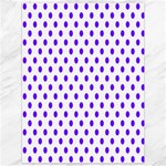 Polka Dots - Indigo Violet on White Canvas 36  x 48 