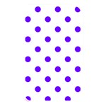 Polka Dots - Indigo Violet on White Memory Card Reader (Rectangular)