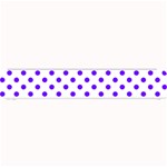 Polka Dots - Indigo Violet on White Small Bar Mat
