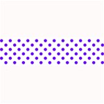 Polka Dots - Indigo Violet on White Medium Bar Mat