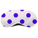 Polka Dots - Indigo Violet on White Sleeping Mask
