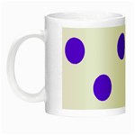 Polka Dots - Indigo Violet on White Night Luminous Mug