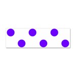 Polka Dots - Indigo Violet on White Sticker (Bumper)