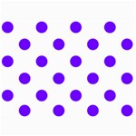 Polka Dots - Indigo Violet on White 5  x 7  Photo Cards