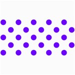 Polka Dots - Indigo Violet on White 4  x 8  Photo Cards