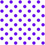 Polka Dots - Indigo Violet on White ScrapBook Page 8  x 8 