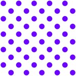 Polka Dots - Indigo Violet on White ScrapBook Page 12  x 12 