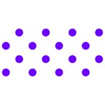 Polka Dots - Indigo Violet on White YOU ARE INVITED 3D Greeting Card (8x4)