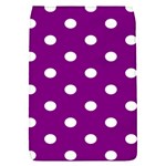 Polka Dots - White on Purple Violet Removable Flap Cover (S)