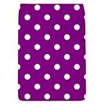 Polka Dots - White on Purple Violet Removable Flap Cover (L)