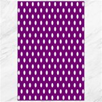 Polka Dots - White on Purple Violet Canvas 24  x 36 