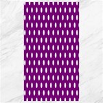 Polka Dots - White on Purple Violet Canvas 40  x 72 