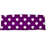 Polka Dots - White on Purple Violet Body Pillow Case Dakimakura (Two Sides)
