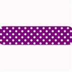 Polka Dots - White on Purple Violet Medium Bar Mat
