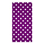 Polka Dots - White on Purple Violet Shower Curtain 36  x 72  (Stall)