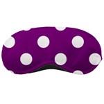 Polka Dots - White on Purple Violet Sleeping Mask