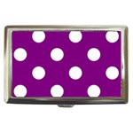 Polka Dots - White on Purple Violet Cigarette Money Case