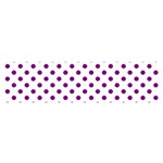 Polka Dots - Purple Violet on White Satin Scarf (Oblong)