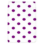 Polka Dots - Purple Violet on White Removable Flap Cover (S)