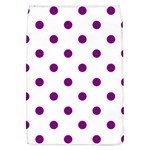 Polka Dots - Purple Violet on White Removable Flap Cover (L)
