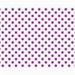 Polka Dots - Purple Violet on White Collage 11  x 14 