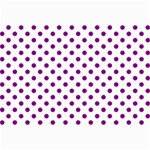 Polka Dots - Purple Violet on White Collage 12  x 18 