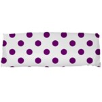 Polka Dots - Purple Violet on White Body Pillow Case Dakimakura (Two Sides)