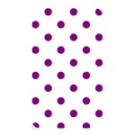 Polka Dots - Purple Violet on White Memory Card Reader (Rectangular)