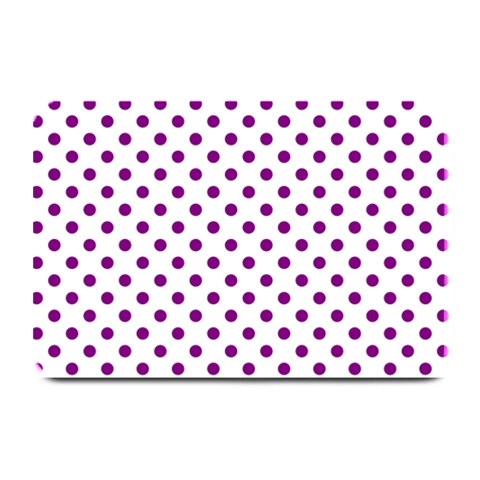 Polka Dots 18 x12  Plate Mat