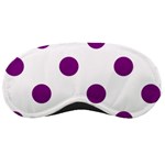 Polka Dots - Purple Violet on White Sleeping Mask