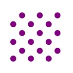 Polka Dots - Purple Violet on White Greeting Card 5  x 7 