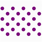 Polka Dots - Purple Violet on White 5  x 7  Photo Cards