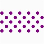 Polka Dots - Purple Violet on White 4  x 8  Photo Cards