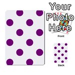 Polka Dots - Purple Violet on White Multi-purpose Cards (Rectangle)