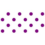 Polka Dots - Purple Violet on White YOU ARE INVITED 3D Greeting Card (8x4)
