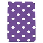 Polka Dots - White on Dark Lavender Violet Removable Flap Cover (S)